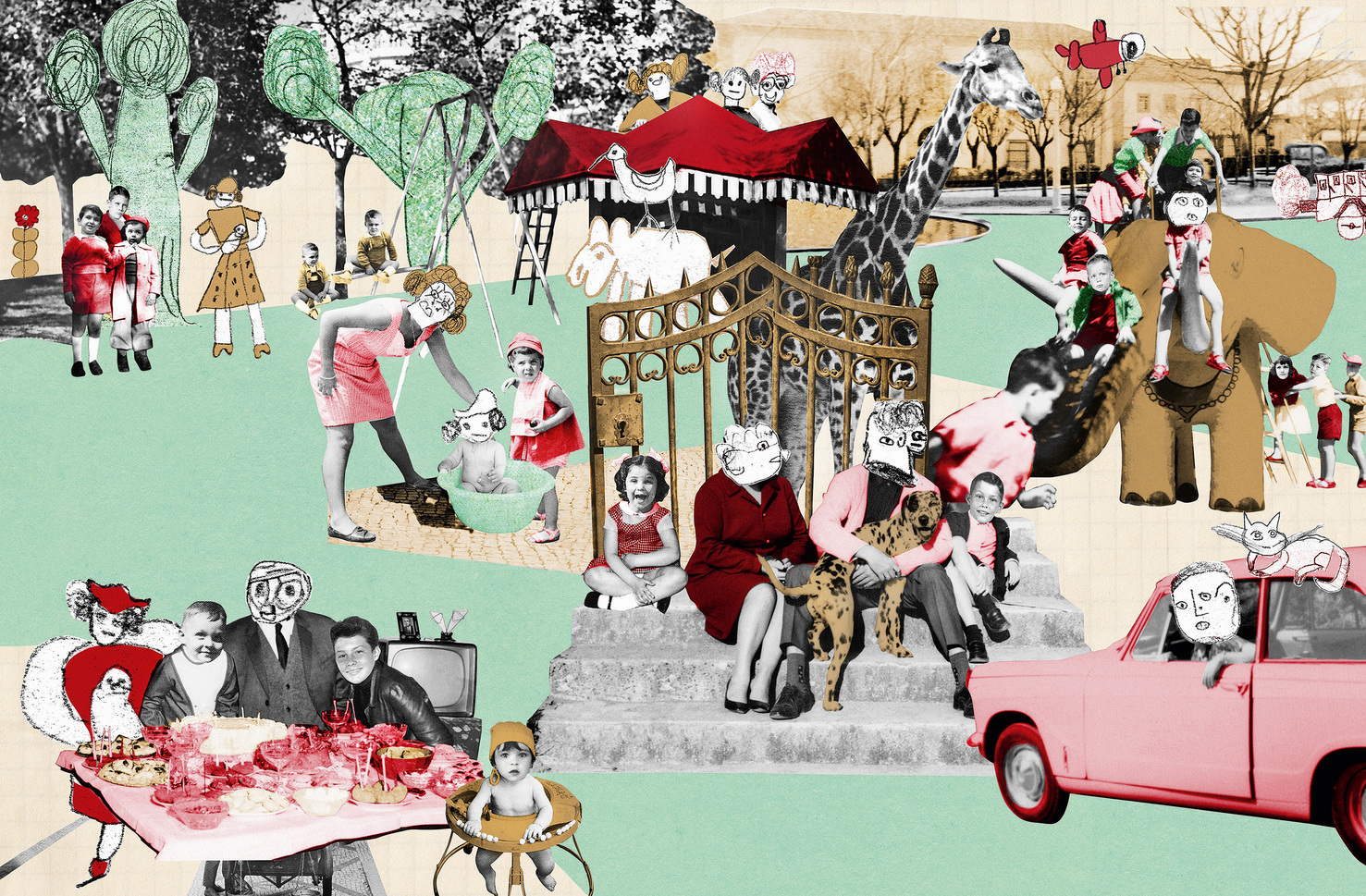 O avô tem uma borracha na cabeça